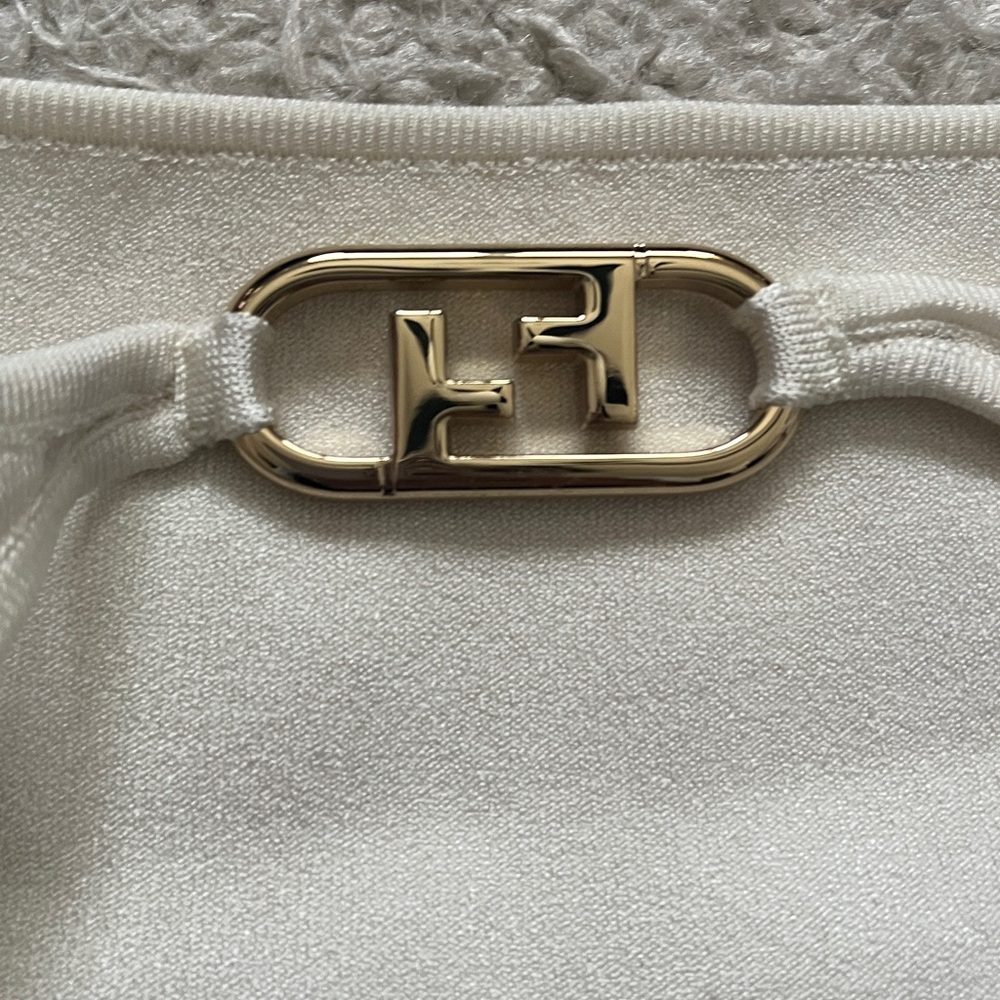 Fendi white reversible viscose sheath dress (no size tag but XS/0) - Picture 10 of 16